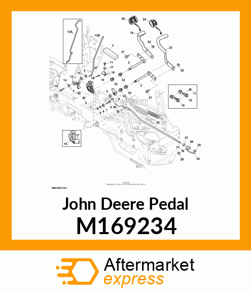 PEDAL, FORWARD M169234