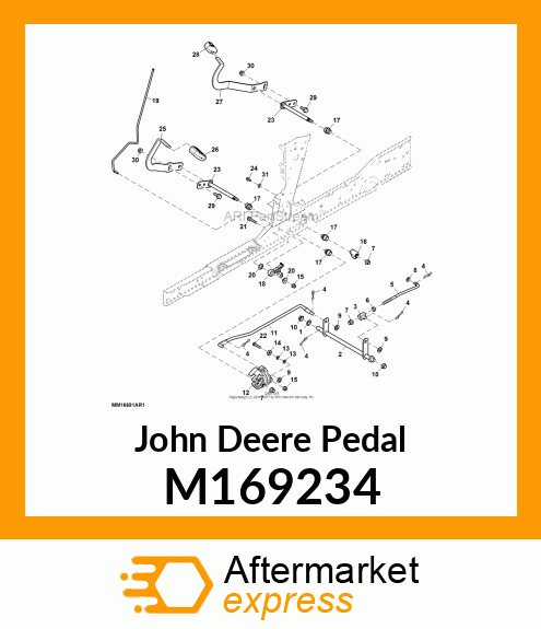 PEDAL, FORWARD M169234