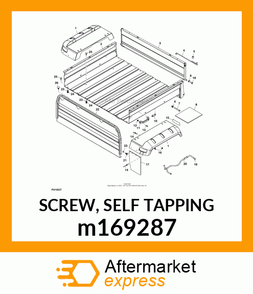 SCREW, SELF TAPPING m169287