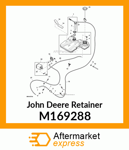 RETAINER, SNAP M169288