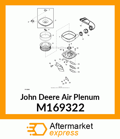 DUCT, AIR CLEANER INLET (GAS) M169322