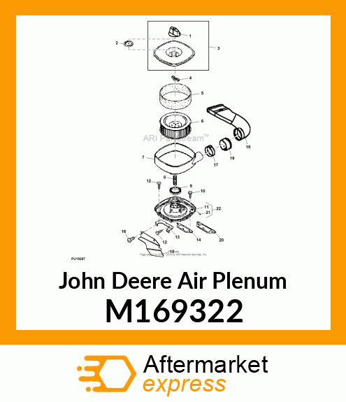 DUCT, AIR CLEANER INLET (GAS) M169322