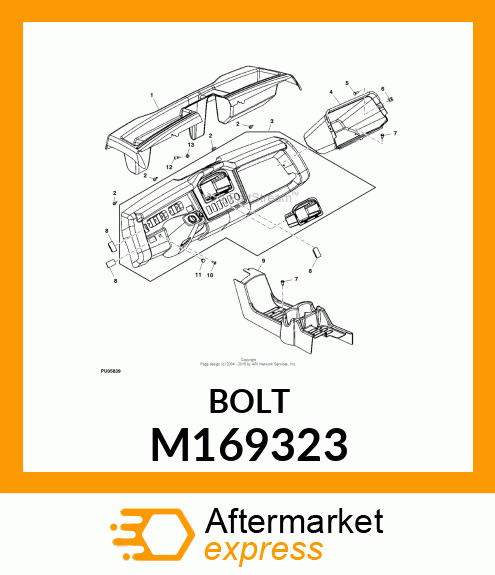 STUD, DOOR STRIKER M169323