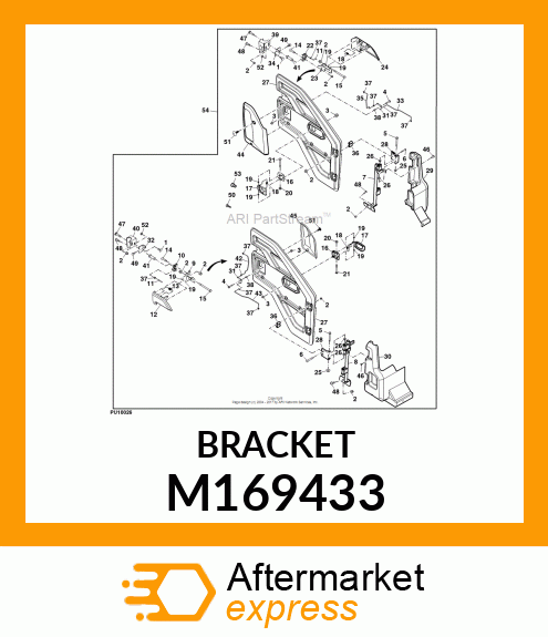 BRACKET, BELL CRANK M169433