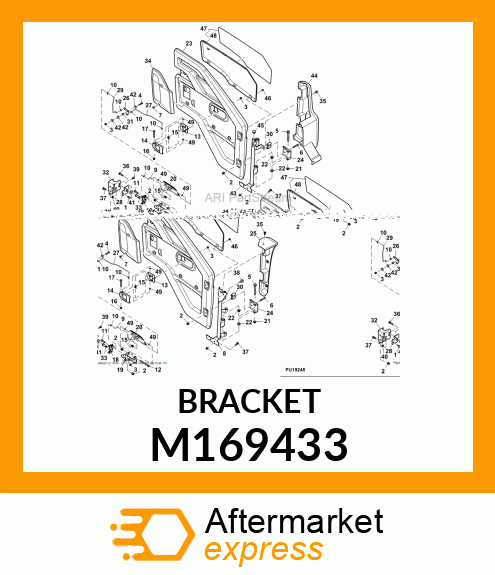 BRACKET, BELL CRANK M169433