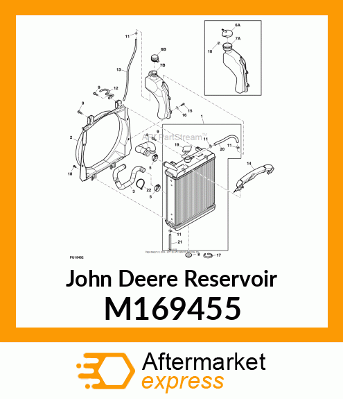 RESERVOIR, COOLANT X700 M169455