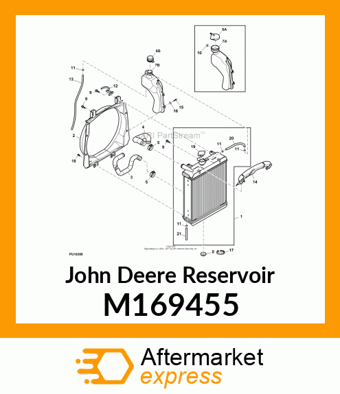 RESERVOIR, COOLANT X700 M169455