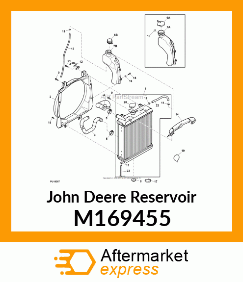 RESERVOIR, COOLANT X700 M169455