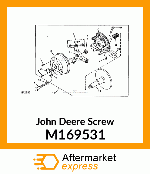 SCREW, THREAD FORMING 1/4 M169531