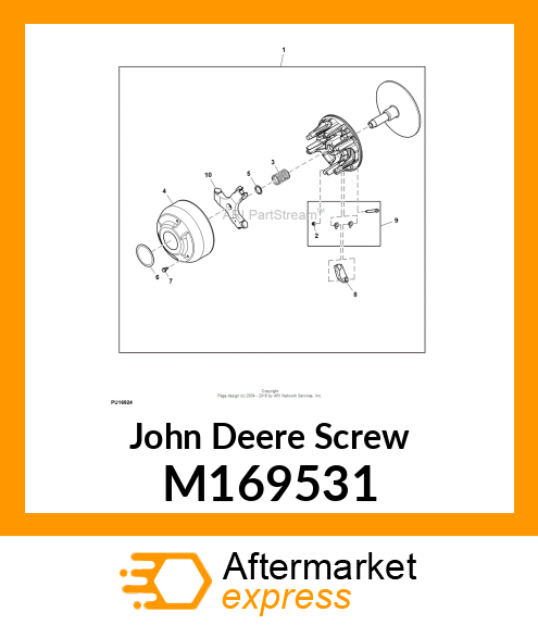 SCREW, THREAD FORMING 1/4 M169531