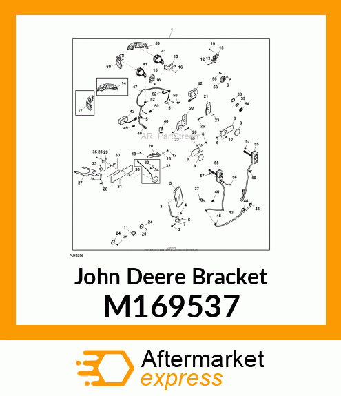 BRACKET, BRACKET, LICENSE PLATE, SQ M169537