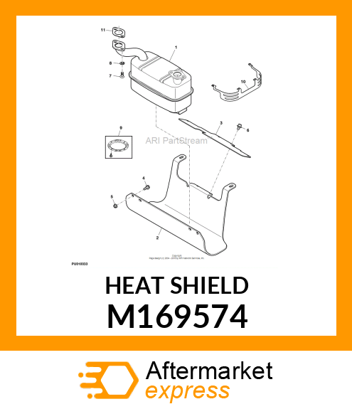 SHIELD, HEAT M169574