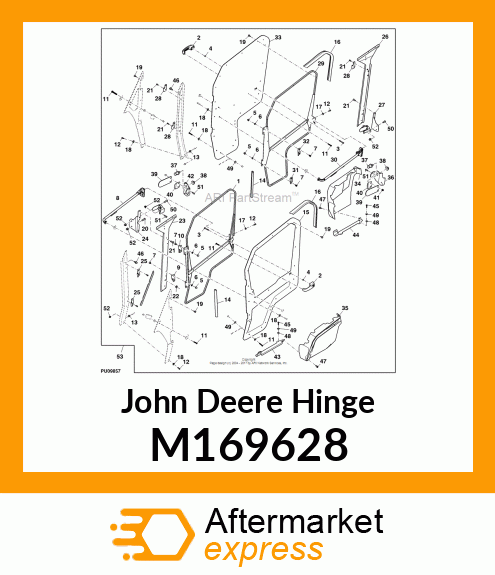 HINGE, DOOR M169628