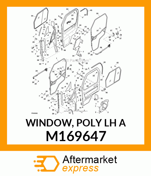 WINDOW, POLY LH A M169647