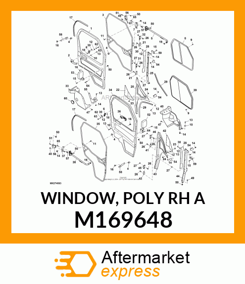 WINDOW, POLY RH A M169648