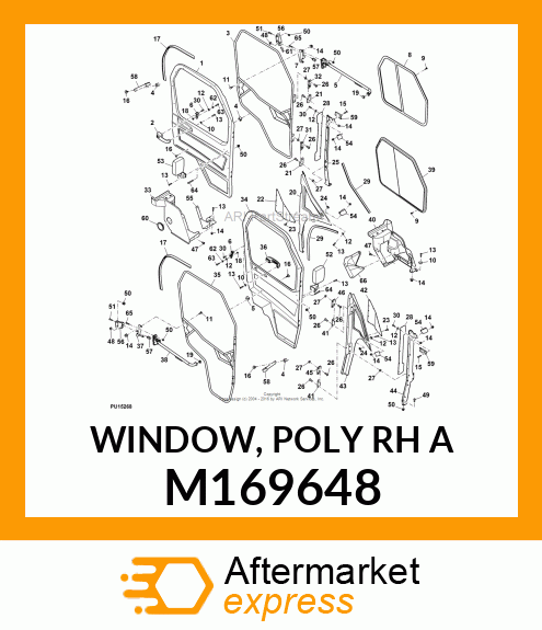 WINDOW, POLY RH A M169648