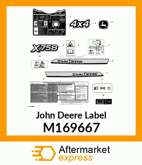 LABEL, LIGHT SWITCH, EXPORT M169667