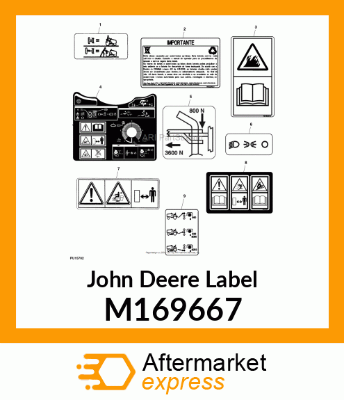 LABEL, LIGHT SWITCH, EXPORT M169667