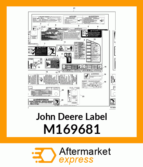 LABEL, CONTROL W/ LOW FUEL, SPANISH M169681