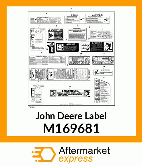 LABEL, CONTROL W/ LOW FUEL, SPANISH M169681