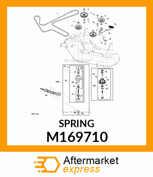 SPRING, EXTENSION M169710