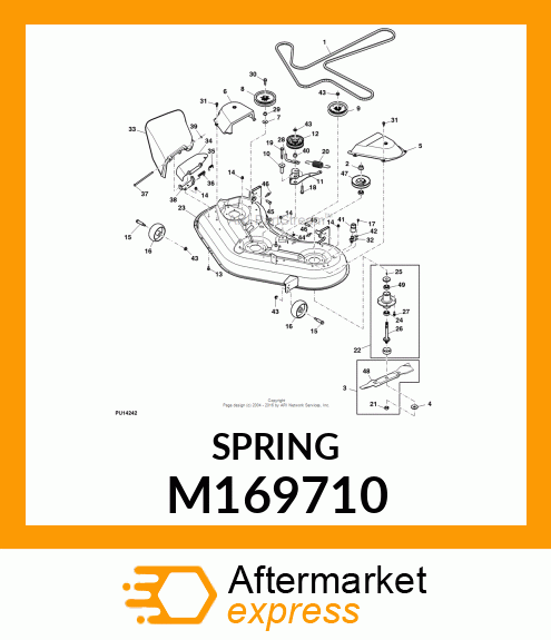 SPRING, EXTENSION M169710