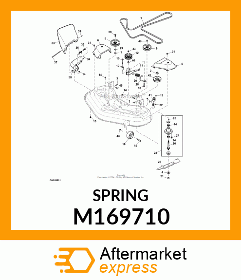 SPRING, EXTENSION M169710