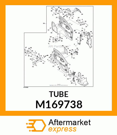 ROD,VERTICAL MOTION, DOOR, XUV HD M169738