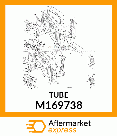 ROD,VERTICAL MOTION, DOOR, XUV HD M169738