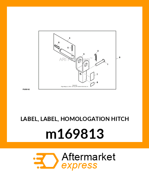 LABEL, LABEL, HOMOLOGATION HITCH m169813