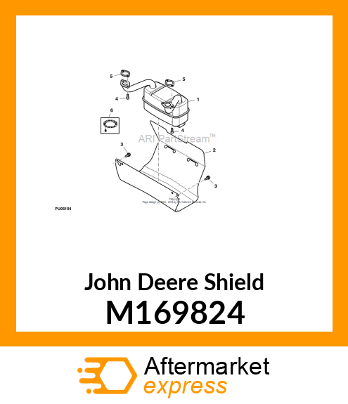 SHIELD, MUFFLER M169824