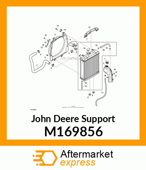 SUPPORT, COOLANT RESERVOIR M169856