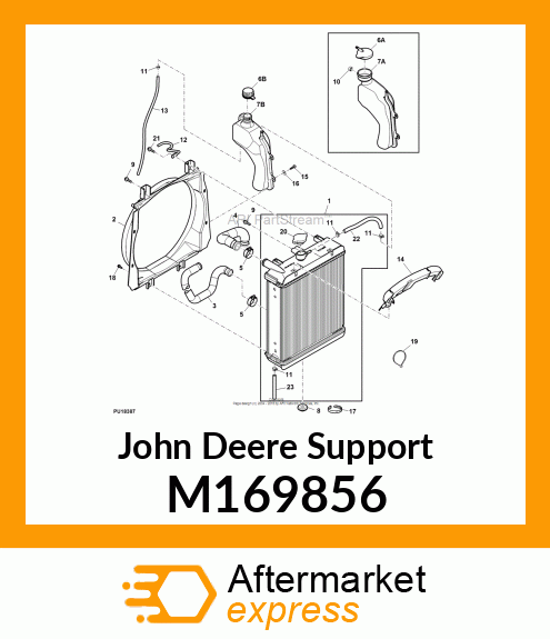 SUPPORT, COOLANT RESERVOIR M169856