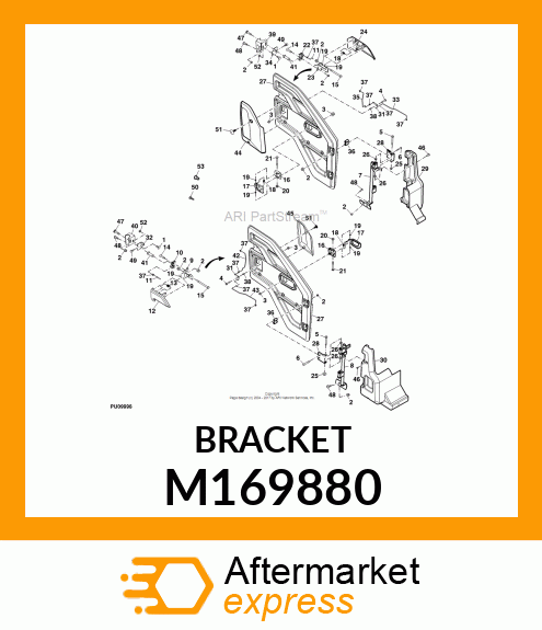 BRACKET, STRIKER MOUNT, LH M169880