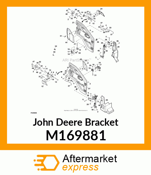 BRACKET, STRIKER MOUNT, RH M169881