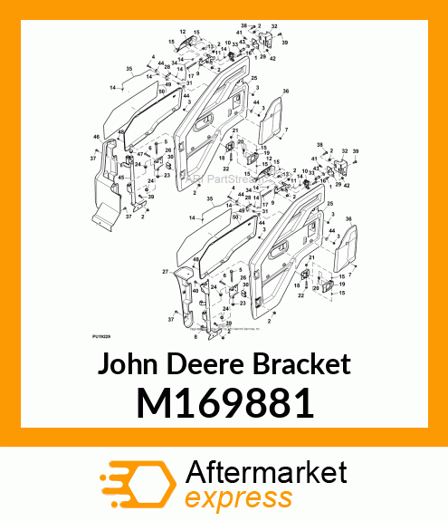 BRACKET, STRIKER MOUNT, RH M169881