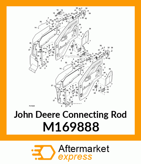 ROD,HORIZONTAL MOTION, DOOR, RH M169888