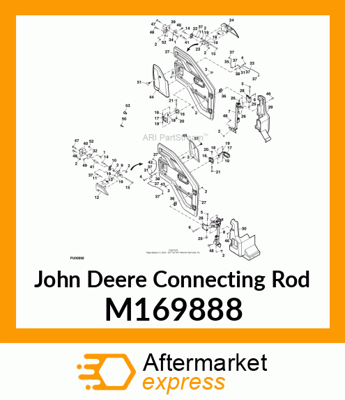 ROD,HORIZONTAL MOTION, DOOR, RH M169888