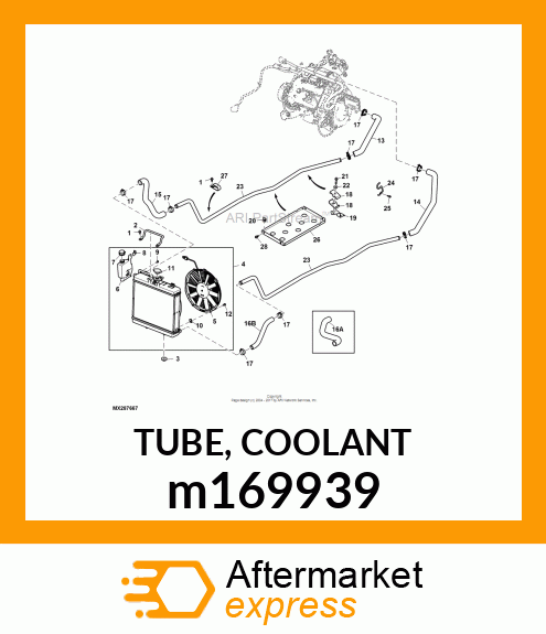 TUBE, COOLANT m169939