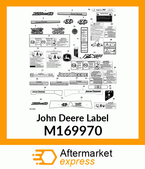 LABEL, RSX/XUV 4X4 M169970