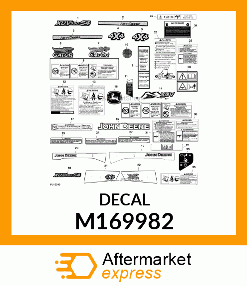 LABEL, RSX/XUV 4X4 M169982