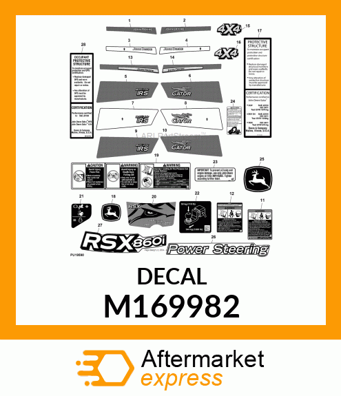 LABEL, RSX/XUV 4X4 M169982