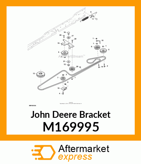 BRACKET, IDLER PAINTED M168999 M169995