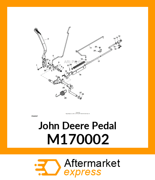 PEDAL, PEDAL, BRAKE M170002