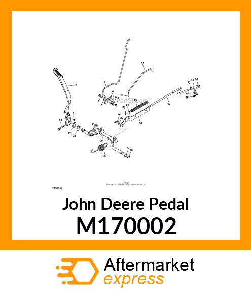 PEDAL, PEDAL, BRAKE M170002