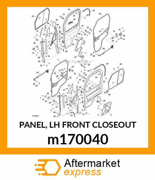 PANEL, LH FRONT CLOSEOUT m170040