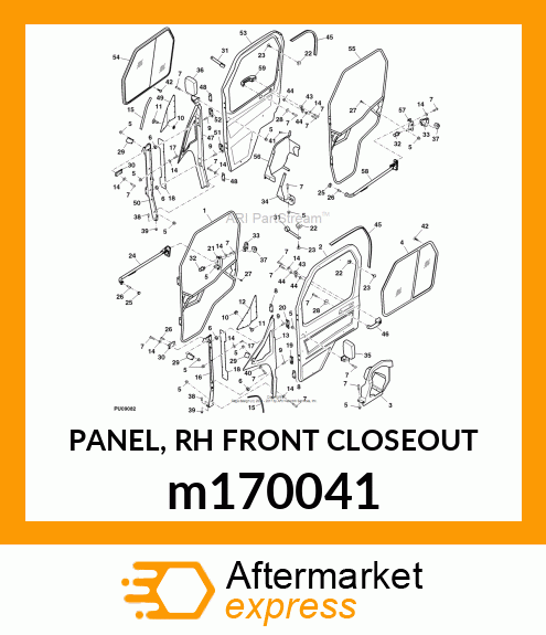 PANEL, RH FRONT CLOSEOUT m170041