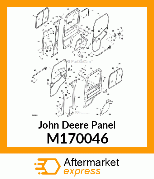 PANEL, RH REAR DOOR M170046