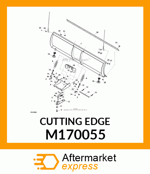 BAR, 66" BLADE HD WEAR M170055