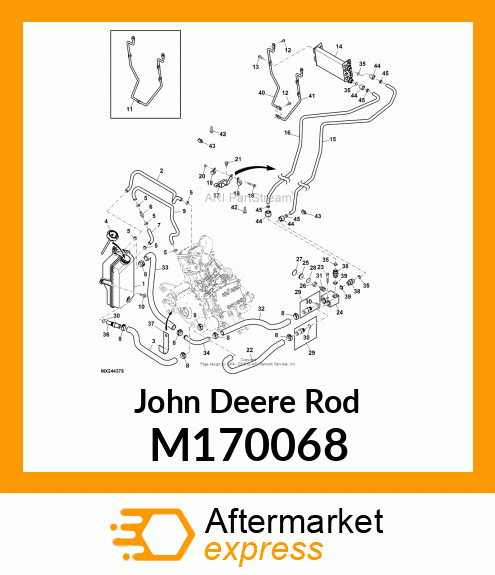 ROD, OIL COOLER MTG LH M170068